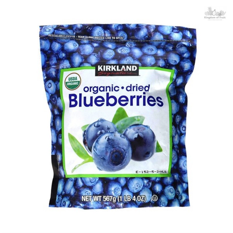 Việt Quất sấy khô Kirkland Signature Organic + Dried Blueberries - 567g