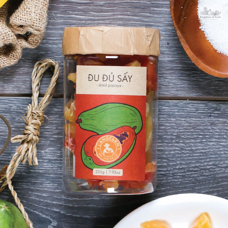 Đu đủ sấy dẻo L'angfarm - 200g